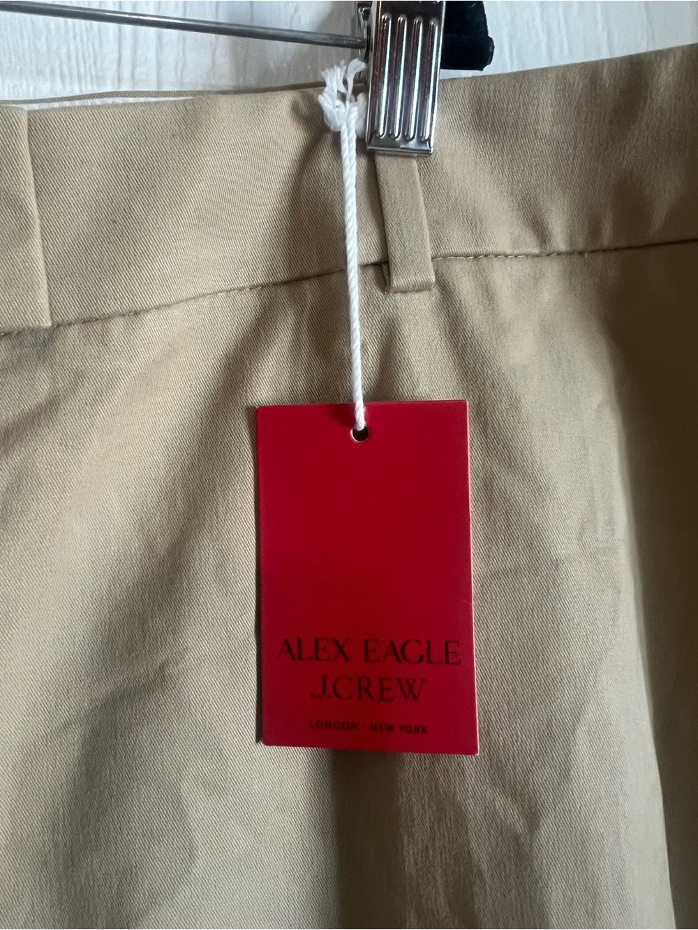 Alex Eagle X J.Crew Stretch Chino Pant Toasted Sesame Size 24 NWT - Picture 7 of 12